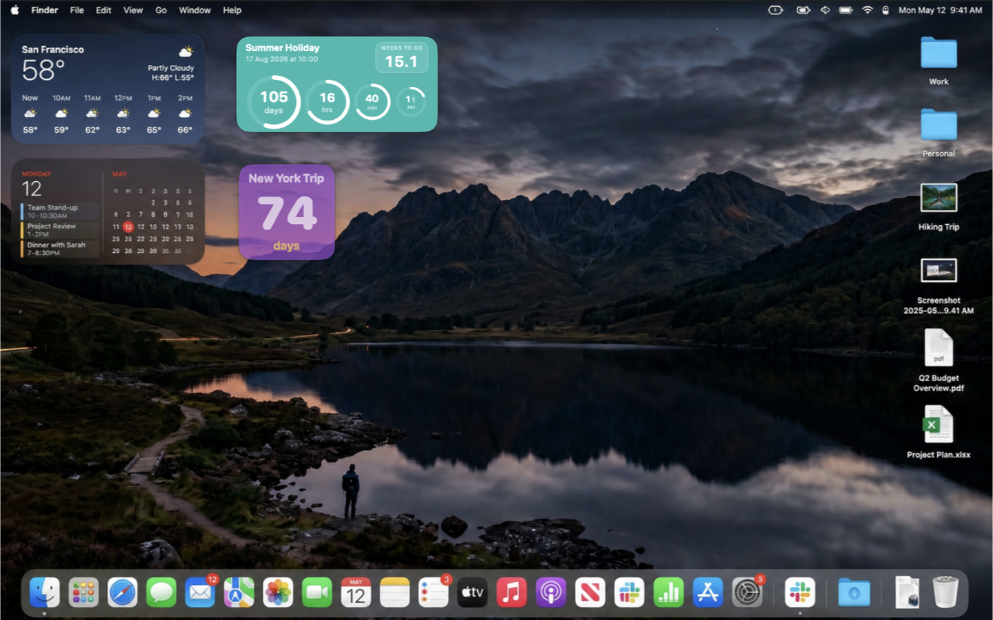 Eve Countdown on desktop